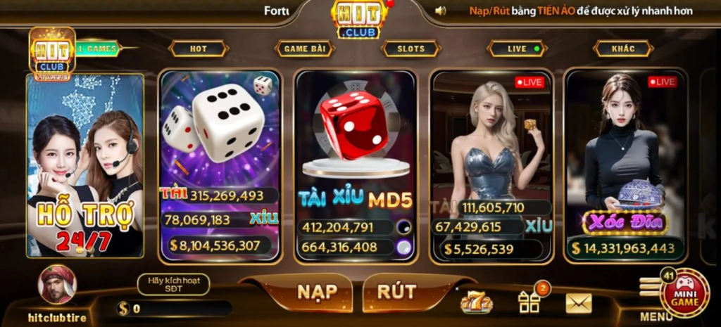 Ưu đãi khuyến mãi cực hấp dẫn từ nhà cái Hitclub